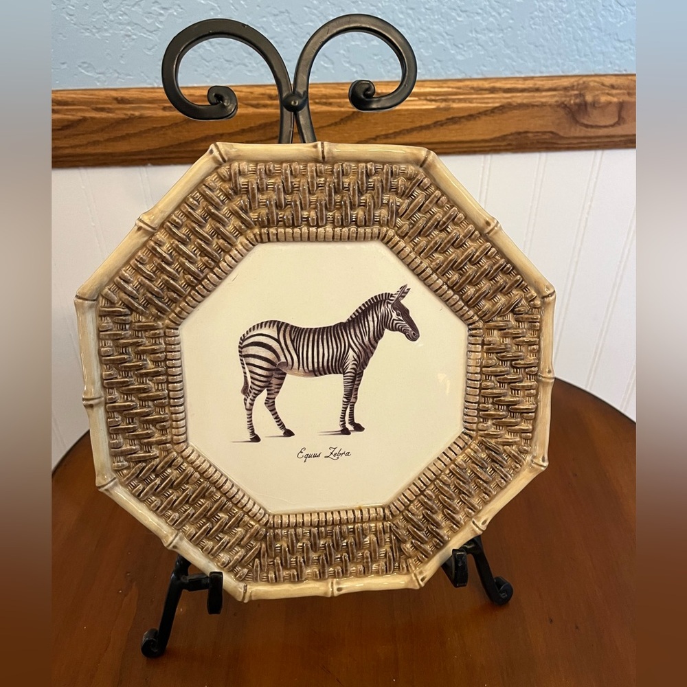 Raymond Waites Zebra plate‎ decorative